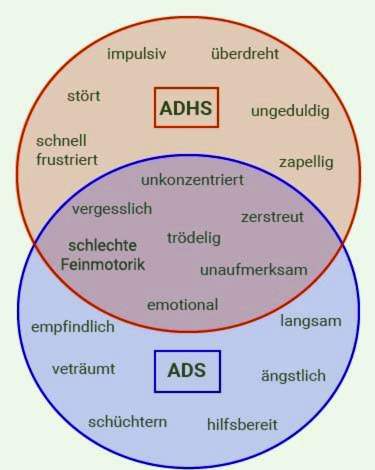 ADHS und ADS - die unterschiedlichen Symptome